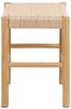 AC Design Furniture Sofie Hocker, Off White Papiergeflecht, Gestell NC lackiert Kiefer mit geflochtenes Muster, 35 x 35 x 45 cm Bild 3