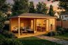 Alpholz 5-Eck Gartenhaus Liwa Gartenhaus aus Holz in Pinie Holzhaus mit 40 mm Wandstärke inklusive Terrasse Blockbohlenhaus mit Montagematerial Bild 3