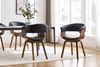 riess-ambiente Armlehnstuhl ORGANIC schwarz/braun – Kunstleder, Walnuss-Holz, mit Armlehnen (Einzelartikel, 1 St), mit Lehne & Retro-Design – ideal für Esszimmer, Büro oder Küche Bild 4