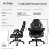tectake Gaming-Stuhl Bürostuhl (1er Set, 1 St), ergonomische Form Bild 3