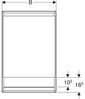 Geberit ONE Spiegelschrank mit ComfortLight, 1 Tür, mit Nische, Unterputz, weiss/Aluminium, 60x90 cm, 505.82, Ausführung: Anschlag links - 505.820.00.2 Bild 2