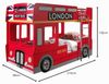 Vipack 'London Bus' Spielbett 90x200 Bild 3