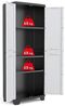 Ondis24 Kunststoffschrank Haushaltschrank Royal Multifunktionsschrank abschließbar mit Füßen 68 x 39 x 173 (H) cm, schnell aufgebaut, bewährtes Modell (173 cm, 1) Bild 4