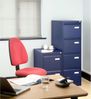 Bisley LIGHT Hängeregistraturschrank, einbahnig, DIN A4, 4 HR-Schubladen, Farbe oxfordblau Bild 2