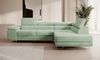 Selsey STEVIL - Ecksofa L-Sofa mit Schlaffunktion, Bettkasten, Ottomane rechts, Cordbezug Salbeigrün Bild 2