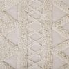 Teppich Baumwolle beige 140x200 cm geometrisches Muster Fransen Kurzflor DIDIM Bild 5