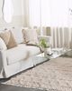 Teppich Baumwolle beige 140x200 cm geometrisches Muster Fransen Kurzflor DIDIM Bild 2