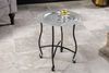 riess-ambiente Beistelltisch MARRAKESCH 50cm silber / schwarz · Wohnzimmertisch aus Metall (Einzelartikel, 1-St), Teetisch · rund · handmade · abnehmbares Tablett · orientalisch Bild 5