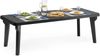 Dmora - Tisch im Freien Mercurio, rechteckiger Regal, ausziehbarer Garten- oder Bartisch, 100% Made in Italy, 160-220x90h74 cm, Anthrazit Bild 3