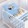 MTOnlinehandel Babybettwäsche Bluey Family Time 100x135 + 40x60 cm in Renforcé, Geschenkidee, 100% Baumwolle, 2 teilig, Süßes Bettwäsche- Set für Babys und Kleinkinder Bild 2