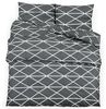 vidaXL Bettwäsche-Set Grau 155x220 cm Baumwolle 136055 Bild 2