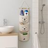 hausleben Organizer Wandorganizer aus Stoff mit Tiermotiven und 3 Taschen (1 St), Baumwolle & Holz- 58 x 20 cm Bild 2