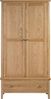 Julian Bowen Kleiderschrank mit 2 Türen und 1 Schublade, Holz, Eiche, Einheitsgröße, COT104 Bild 3