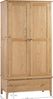 Julian Bowen Kleiderschrank mit 2 Türen und 1 Schublade, Holz, Eiche, Einheitsgröße, COT104 Bild 2