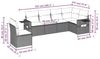 vidaXL 6-tlg. Garten-Sofagarnitur mit Kissen Hellgrau Poly Rattan 3252569 Bild 3
