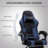 GTPLAYER Gaming-Stuhl Bürostuhl mit Massagefunktion, Fußstütze, Kopfstütze (Packung), Ergonomischer Gamer Stuhl Maximale Belastung 150 kg, 360° drehbar Bild 4