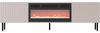 TV Schrank Arypot 2D mit Elektrischem Kamin, gefräster Front, Griffloses System (Farbe: Cashmere) Bild 3