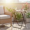 FurnitureR Klappbare Beistelltische, 2er Set, Multifunktional, Tablett Tisch, Sofaside Tisch für Wohnzimmer Esszimmer Büro,Vintage Braun, 48 x 38 x 66,5 cm, Bild 3
