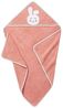 BabyCalin BBC303913 Gesticktes Badekap, 80x80 cm, Hase, Mehrfarbig, 1 Stück Bild 1