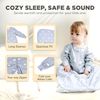 Mama Cheetah Baby Schlafsack mit Ärmeln, 0.5 TOG Bio-Baumwolle Wearable Blanket und Zwei-Wege-Reißverschluss, Swaddle Transition Long Sleeve Sleep Sack für Neugeborene to Kleinkind, 6-12 Monate Bild 4