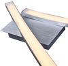 Briloner Leuchten – LED Deckenleuchte, geschwungene Deckenlampe, 2-flammig, 2x6W, warm weißes Licht, 55. 4 cm, aluminiumfarbig Bild 4