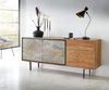 Sideboard Juwelo 175 cm Akazie Natur mit Steinfurnier Bild 3