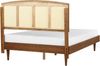 Bett mit Lattenrost VARZY 140 x 200 cm Rattan Heller Holzfarbton Bild 5