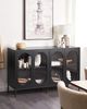 Sideboard LANGFORD Holz 83 cm Schwarz Bild 2