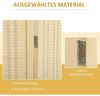 HOMCOM Paravent 4-teilig 180 x 180 cm Sichtschutz aus Bambus, Faltbar Stellwand (Raumteiler, 1 St, Trennwand), für Wohnzimmer, Schlafzimmer, Naturholz Bild 4
