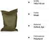 BuBiBag XXL Sitzsack, Outdoor Sitzsäcke für Kinder und Erwachsene, Bodenkissen Beanbag Fatboy wetterfest (Khaki 145x110 cm) Bild 4