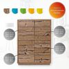 Highboard-Kommode Eyecatcher - Sideboard Anrichte mit Push-To-Open System, 3 Schubkästen und 3 Türen - Wohnzimmer-Möbel Fichte Bild 3