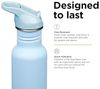 Klean Kanteen Trinkflasche Edelstahl Trinkflasche Classic 536ml Flip Sport Cap Hellblau Clear Sky Bild 4