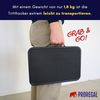 PROREGAL® Tritthocker klappbar Kunststoff -Trittfläche 18x48x31cm Traglast 150kg Schwarz Bild 4