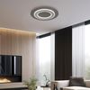 LED Deckenleuchte, Holz, Metall, anthrazit, grau, D 48 cm Bild 3