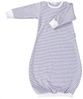 Popolini iobio Schlafhemd Schlupf-Schlafsack Grau-Ecru Baumwoll Interlock GOTS 62/68 Bild 1