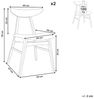 Esszimmerstuhl 2er Set LYNN Holz Hellgrau Bild 3