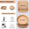 Jungengel Backpapier Airfryer Backpapier rund/quadratisch 100 Stück fettfrei antihaft, Hitzebeständig bis 220 °C, BPA-frei, rund/quadratisch Bild 2