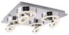 TIM Leuchten Direkt Deckenleuchte, chrom 4xLED 2,8W, 4xLED 3,1W 3000K Innenleuchte, IP20 Bild 3
