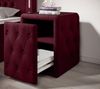 Designer Nachttisch Josy (Samt) Rot Bild 3