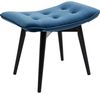 Kare Black Vicky Velvet Petrol 59x37 cm Hocker, Massivholz, 46 x 59 x 37 cm Bild 4