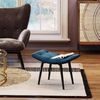 Kare Black Vicky Velvet Petrol 59x37 cm Hocker, Massivholz, 46 x 59 x 37 cm Bild 2