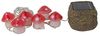 LED Solar Lichterkette, 6x Fliegenpilze, weiß-rot, L 270cm Bild 1