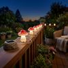 LED Solar Lichterkette, 6x Fliegenpilze, weiß-rot, L 270cm Bild 2
