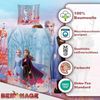 BERONAGE Kinderbettwäsche Frozen Die Eiskönigin Team Bettwäsche Biber / Flanell Bettbezug Elsa, 100% Baumwolle, 2 teilig, 135x200 + 80x80 cm Bild 3