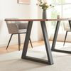 Tischgestell 2er Set Lyngby 72x55/70cm Schwarz [en. casa] Bild 3