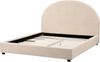 Bett mit Lattenrost Bouclé VAUCLUSE 140 x 200 cm Beige Bild 5
