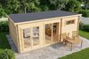 Alpholz Gartenhaus Atrium E Gartenhaus aus Holz Holzhaus mit 70 mm Wandstärke Blockbohlenhaus mit Montagematerial Bild 4