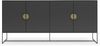 Sideboard >Asia< in Anthrazit - 180x82x40cm (BxHxT) Bild 4
