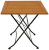 DEGAMO Gartentisch HOFGARTEN (1-St), 75x75cm quadratisch, Stahl schwarz + Eukalyptus, klappbar Bild 4