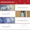 HOMCOM Künstlicher Weihnachtsbaum Christbaum mit 3 LED-Leuchten PVC, Tannen, Künstlicher Weihnachtsbaum Tannenbaum mit LED-Leuchten Weiß+Blau Bild 5